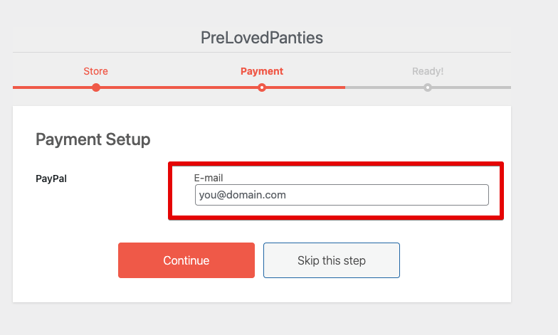 PayPal Adresse angeben